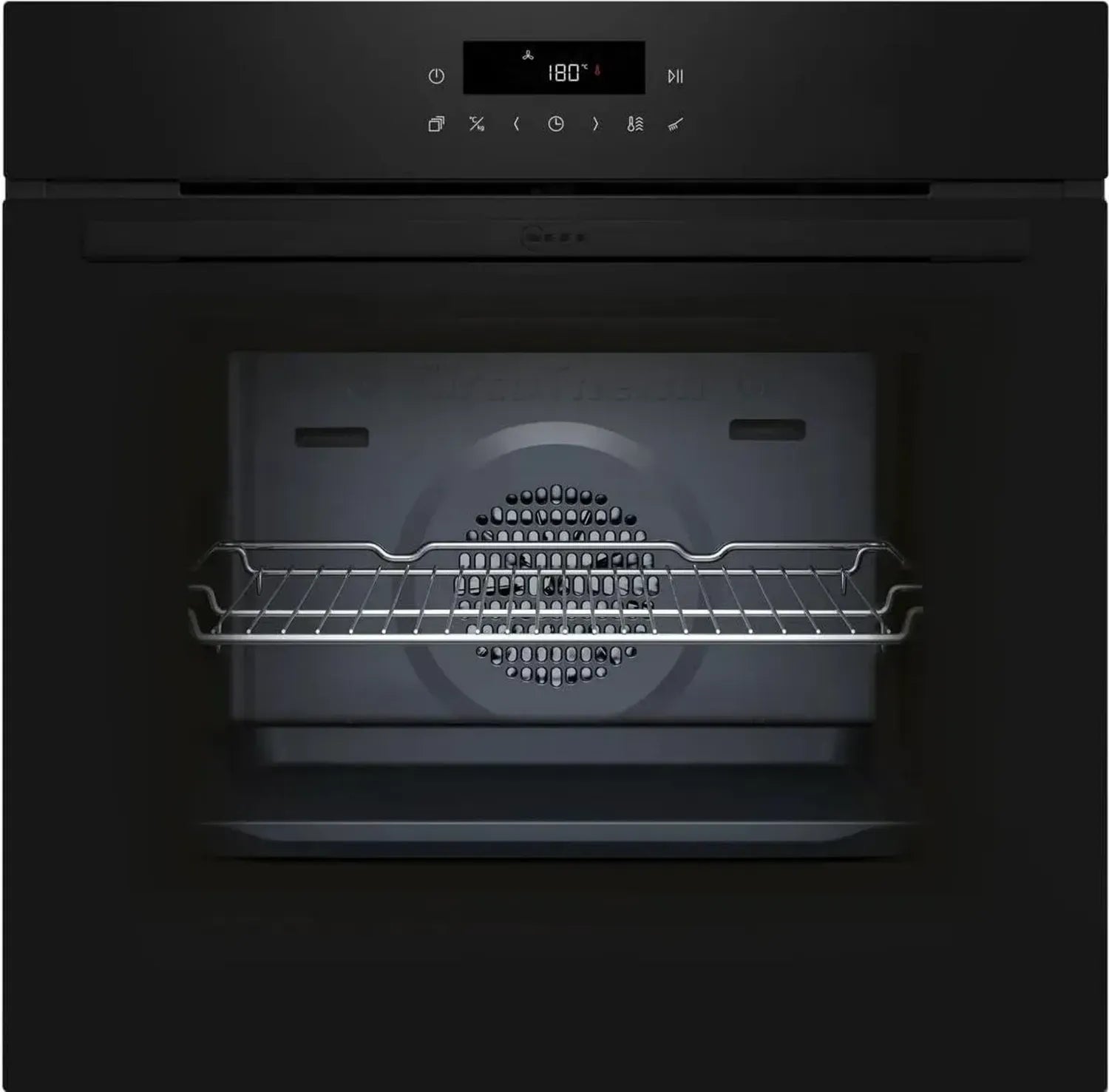 NEFF N30 Einbau-Backofen Graphitgrau mit 3D-Heißluft und Touch-Control