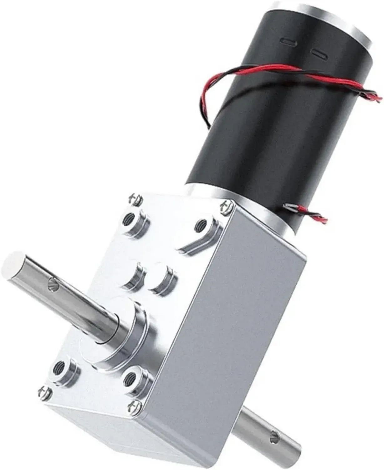 Hochleistungs-DC-Doppelwellenmotor 12V/24V, 70 kg.cm, Metallgetriebe, D-Welle