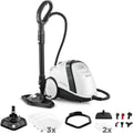 Polti Vaporetto Smart 120 - Dampfreiniger mit 4 Bar Druck und 2-Liter-Tank, 1500 W Leistung, schnelles Aufheizen in 2 Minuten, 14 Zubehörteile, Weiß/Schwarz